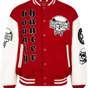 Supreme Bounty Hunter Red Varsity jacket