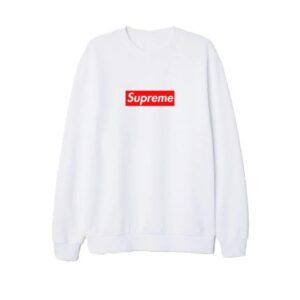 White Supreme Sweatshirt